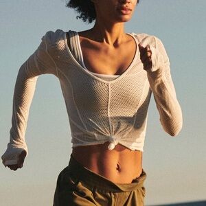 Free People Mesh Top